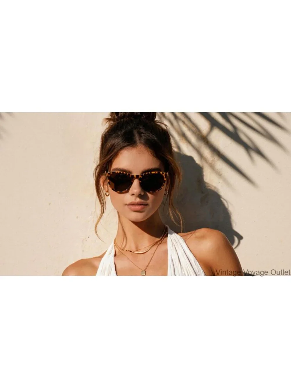 Polarized Round Sunglasses Women UV400 Retro Shades for Driving Beach Travel